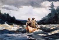 Homer, Winslow - Canoe in the Rapids